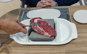 Hot Rock Prime Rib Eye Steak