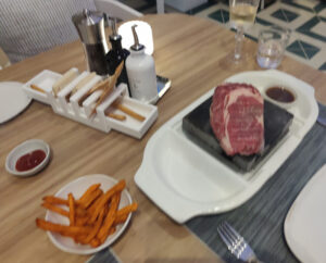 Hot Rock Prime Rib Eye Steak