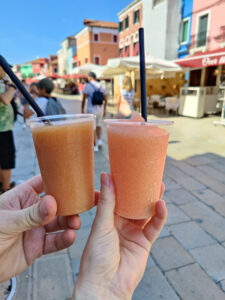 Granita Aperol Spritz und Bellini