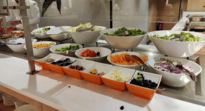 Abendessen als Buffet