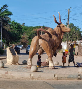 Zebu-Statue