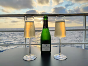 Champagner zum Sonnenuntergang