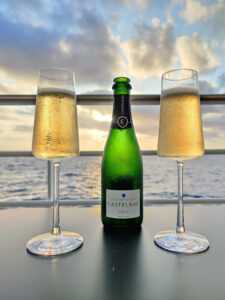 Champagner zum Sonnenuntergang