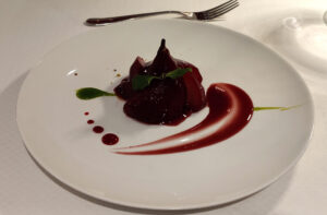 Red Wine Poached Pear