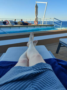Relaxen auf der Liege