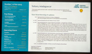 Tagesprogramm