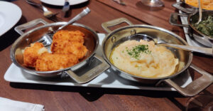 Gruyère Cheese Tater Tots / Youkon Gold Mashed Potatoes