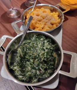 Mac & Cheese / Creamed Spinach
