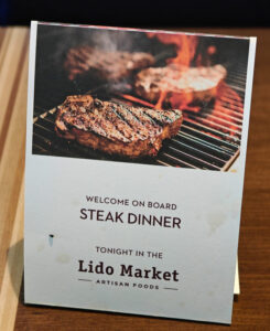 Steak Dinner im Lido Market