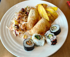 Empenadas und Sushi
