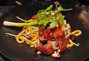 Crispy Duck Ginger-Chili Glaze