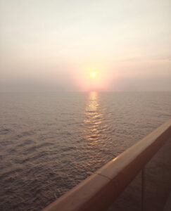 diesiger Sonnenaufgang