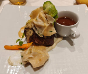 Beef Tenderloin with Lobster Dumplings