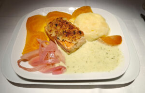 Panierter Lachs