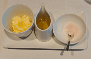 Butter, Olivenöl, Salz