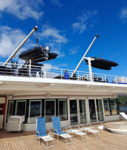 Zodiacs auf Deck 9