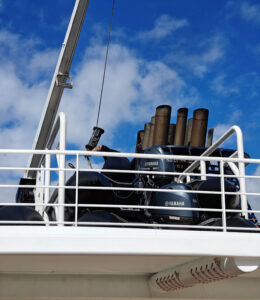 Zodiacs auf Deck 9