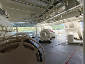 Mooring Deck am Heck
