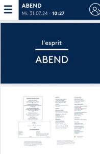 Abendessen l´esprit