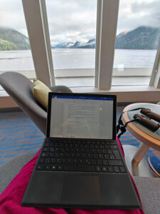 Arbeiten in der Observation Lounge