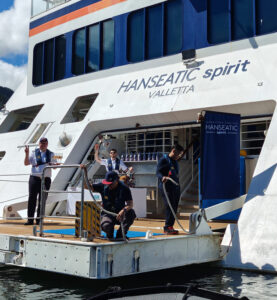Empfang an der Marina