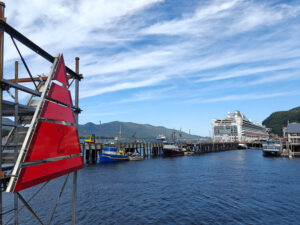 Blick zum Hafen