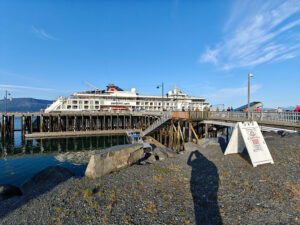 Hanseatic spirit am Pier in Wrangell