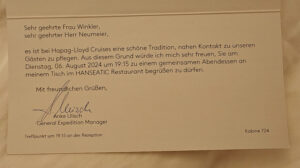 Einladung zum Abendessen