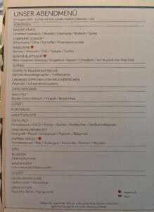Hanseatic Abendessen