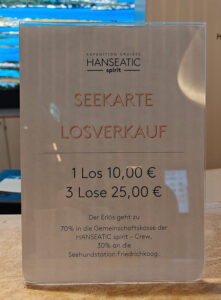 Lose für die Seekarten-Verlosung
