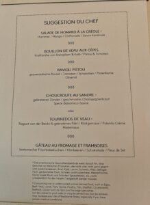 l´esprit Abendessen