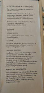 l´esprit Abendessen