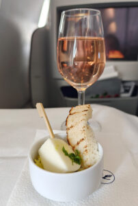 Gruß aus der Küche und der Südtiroler Rosé