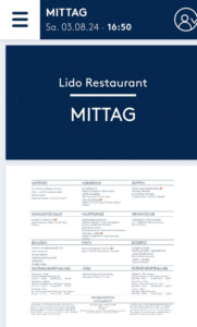 Mittagessen im Lido