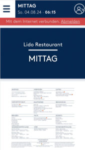Lido Mittagessen