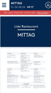Lido Mittagessen