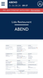 Lido Abendessen