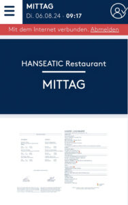 Hanseatic Mittagessen