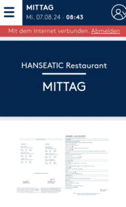 Hanseatic Mittagessen