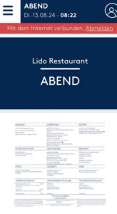 Lido Abendessen