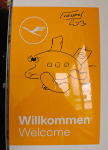 Nettes Willkommen