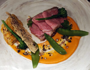 Pink Roasted Veal Rib Eye