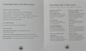 Chocolate Afternoon Tea