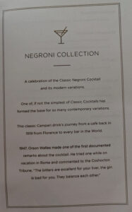 Negroni Karte