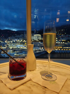 Porto Negroni und Champagner