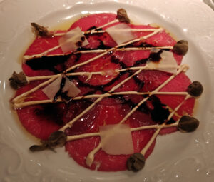 Carpaccio of Black Angus Beef