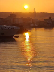 Sonnenaufgang in Civitavecchia