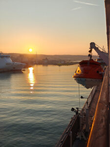 Sonnenaufgang in Civitavecchia