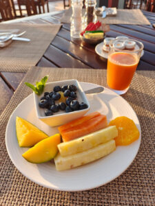 letztes Frühstück mit Aussicht