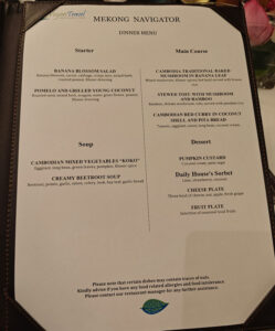 Abendessen Tag 1